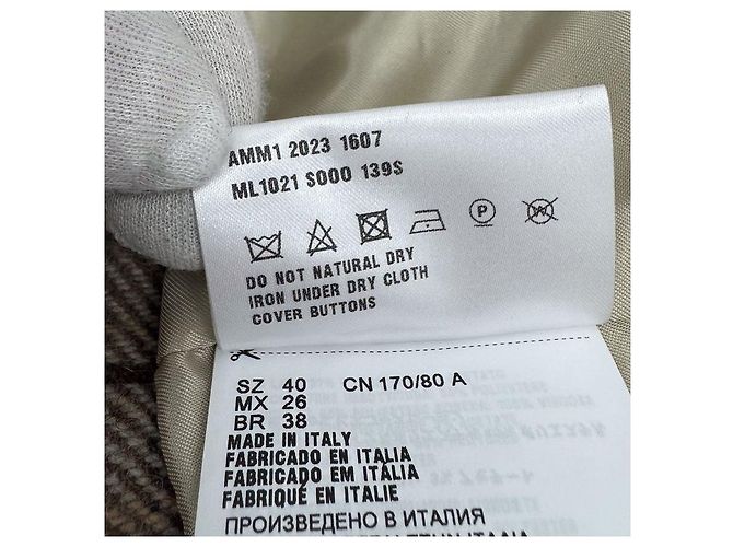 Miu Miu Giacca Blouson Crop con Logo per Donna Marrone Cocoa - vista 12