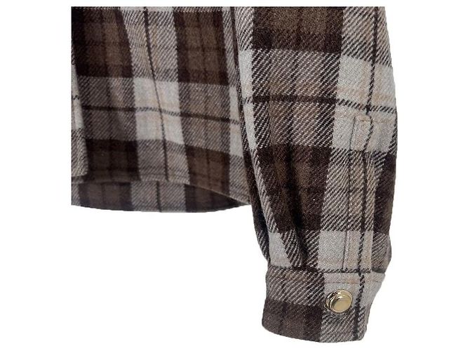 Miu Miu Giacca Blouson Crop con Logo per Donna Marrone Cocoa - vista 9