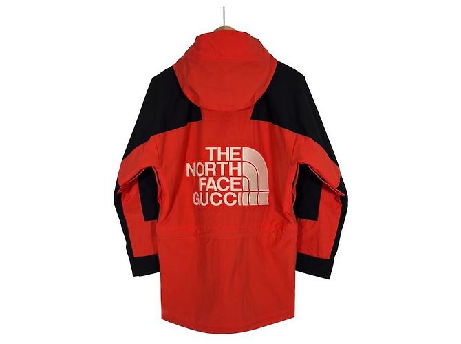 Giacca Mountain Gore-Tex Rossa Nera Gucci The North Face Rosso - vista 4