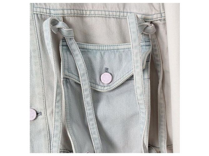 Louis Vuitton Giacca in denim Blizzard con tasca rimovibile Argento - vista 4