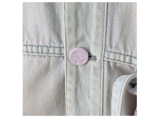 Louis Vuitton Giacca in denim Blizzard con tasca rimovibile Argento - vista 5