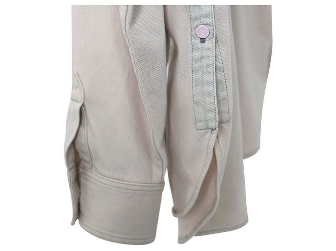 Louis Vuitton Giacca in denim Blizzard con tasca rimovibile Argento - vista 8