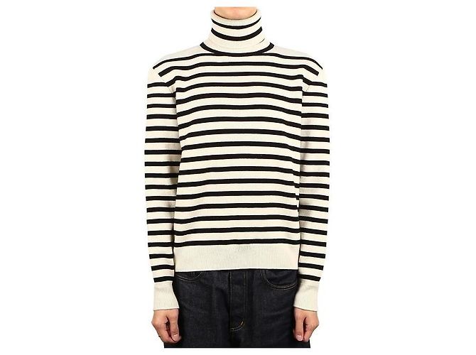 Céline Pull en cachemire à col roulé Blanc - vue 8