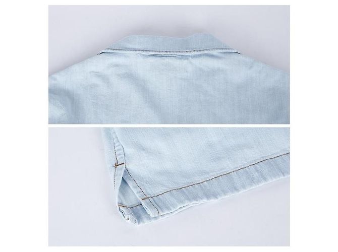 Miu Miu Camisa de denim chambray Azul - vista 16