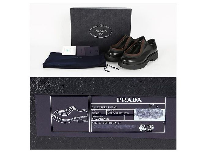 Prada Mocassini in pelle spazzolata - vista 15
