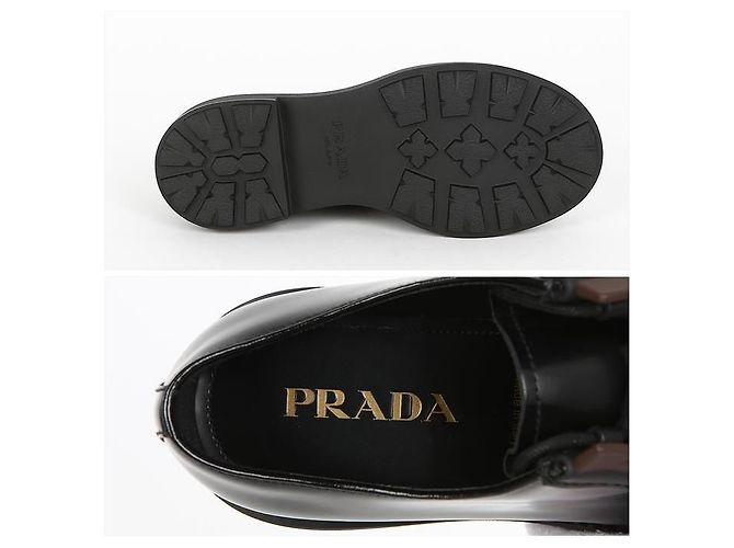 Prada Mocassini in pelle spazzolata - vista 4