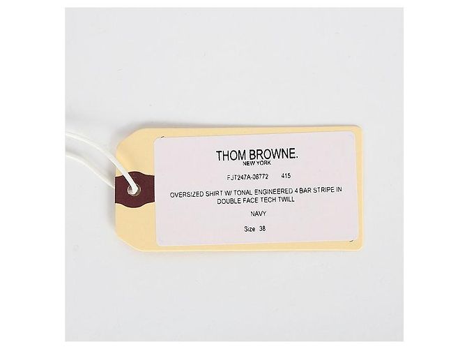 Thom Browne Gestreiftes Hemd Blau - Ansicht 5