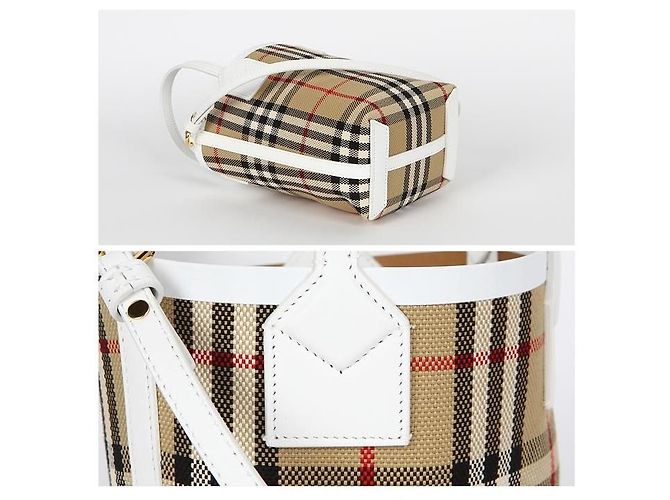 Burberry Mini borsa tote London Marrone - vista 3