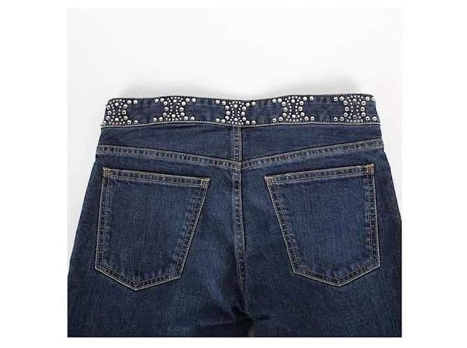 Céline Jeans Skinny Triope Stud Neo Negro - vista 4
