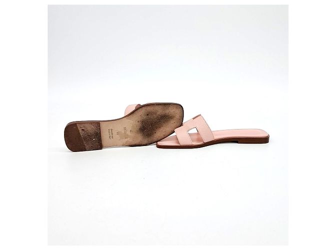 Pantofole Hermès Oran Rosa - vista 4