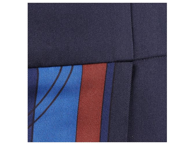 Hermès Saia de seda Hermes Azul - vista 4