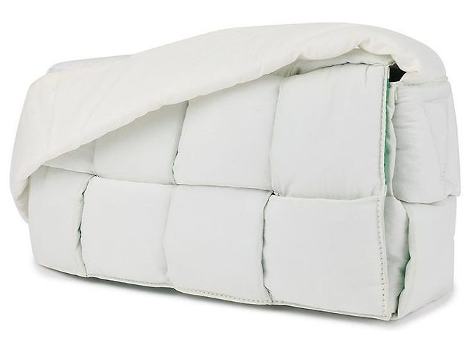Bottega Veneta Borsa a tracolla Cassette imbottita per donne Bianco - vista 5