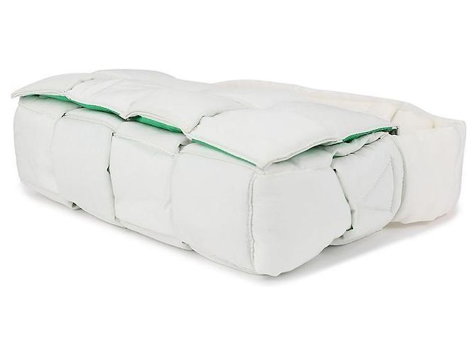 Bottega Veneta Borsa a tracolla Cassette imbottita per donne Bianco - vista 7