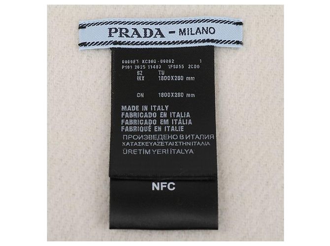 Prada Écharpe en cachemire double - vue 9