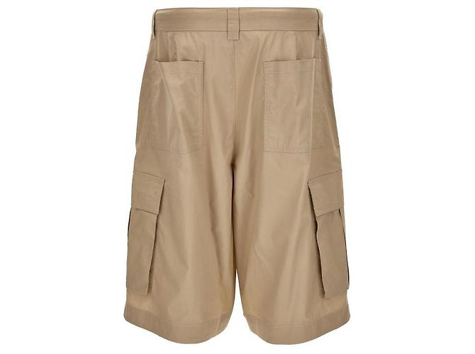 Versace Pantaloncini cargo couture Marrone - vista 5