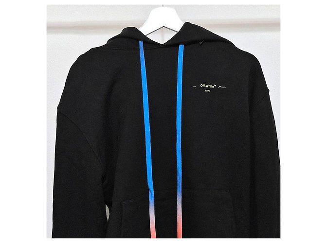 Off White Arrow Hoodie mit langen Ärmeln Schwarz - Ansicht 4