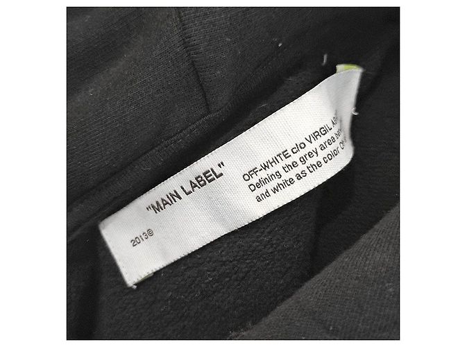 Off White Arrow Hoodie mit langen Ärmeln Schwarz - Ansicht 6