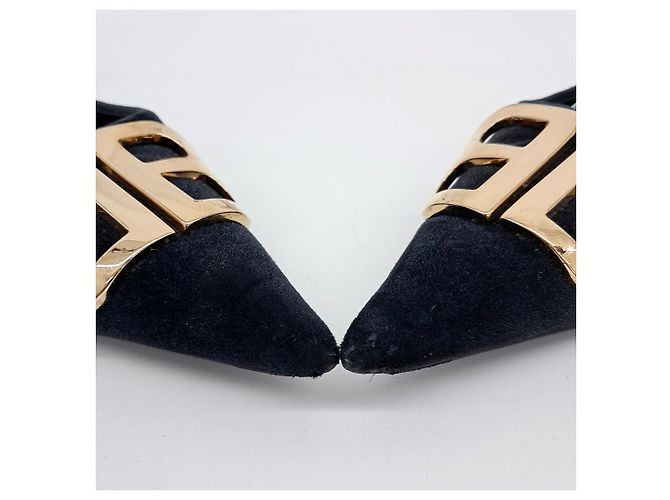 Balenciaga Samt Slingback Schwarz - Ansicht 2