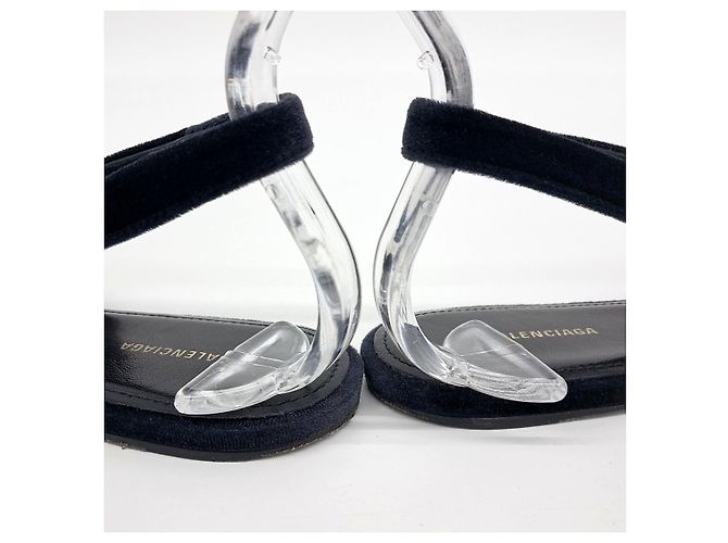 Balenciaga Samt Slingback Schwarz - Ansicht 3