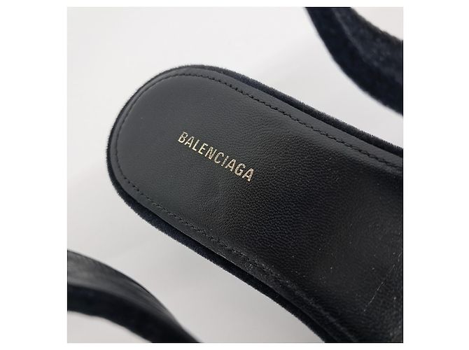 Balenciaga Samt Slingback Schwarz - Ansicht 6