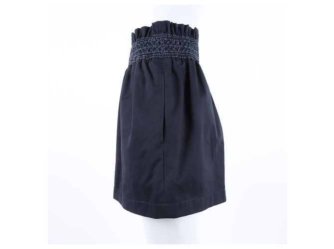 Saia com faixas Hermès Azul - vista 2
