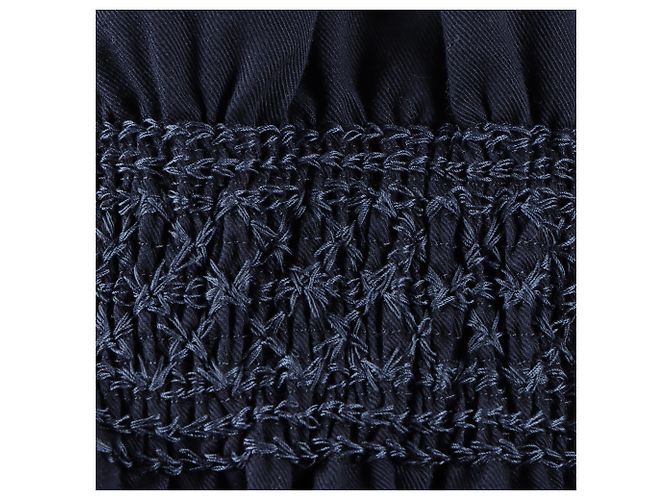 Saia com faixas Hermès Azul - vista 4
