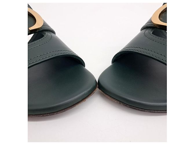 Pantofole Montaigne Christian Dior Verde - vista 2
