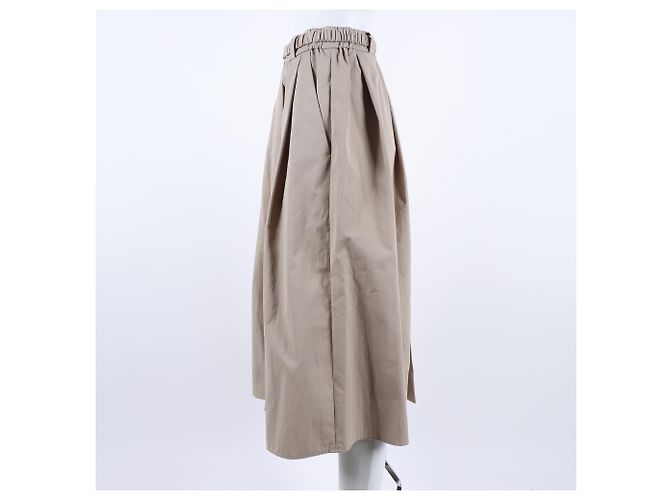 Falda larga Bonded Brunello Cucinelli Castaño - vista 2