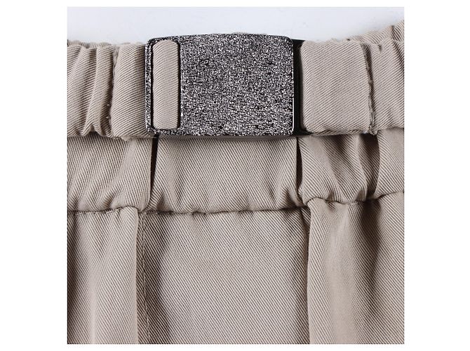 Falda larga Bonded Brunello Cucinelli Castaño - vista 4