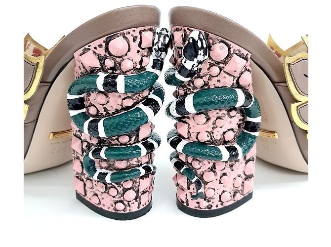 Mocassins Gucci Marron - vue 3