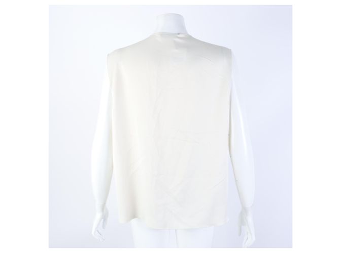 Lanvin Top sem mangas Branco - vista 3