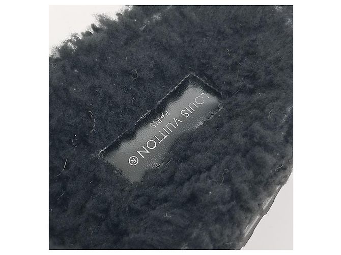 Pantofole in shearling Louis Vuitton Nero - vista 6