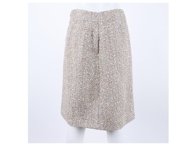 Falda de tweed Chanel Castaño - vista 3