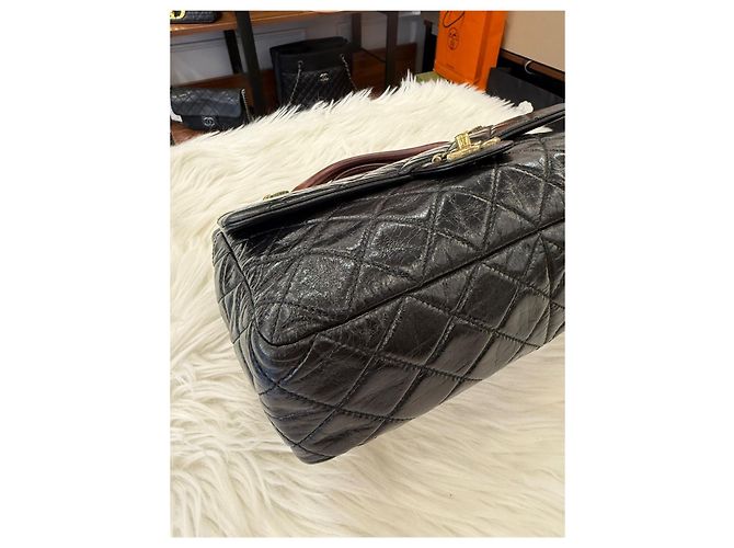 Chanel Castle Lock Vintage-Leder-Handtaschen-Serie Mehrfarben - Ansicht 10