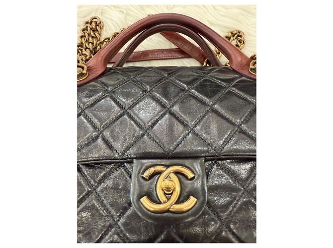 Chanel Castle Lock Vintage-Leder-Handtaschen-Serie Mehrfarben - Ansicht 11