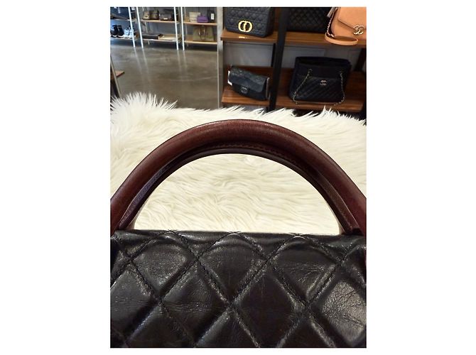 Chanel Castle Lock Vintage-Leder-Handtaschen-Serie Mehrfarben - Ansicht 12