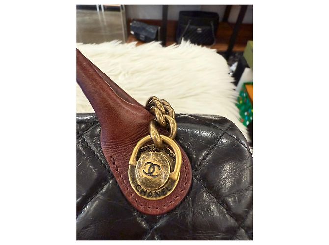 Chanel Castle Lock Vintage-Leder-Handtaschen-Serie Mehrfarben - Ansicht 13