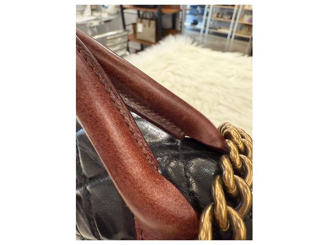 Chanel Castle Lock Vintage-Leder-Handtaschen-Serie Mehrfarben - Ansicht 14