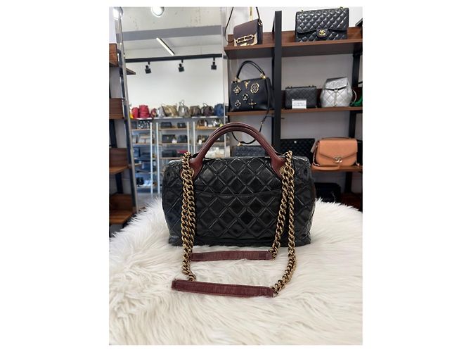 Chanel Castle Lock Vintage-Leder-Handtaschen-Serie Mehrfarben - Ansicht 3