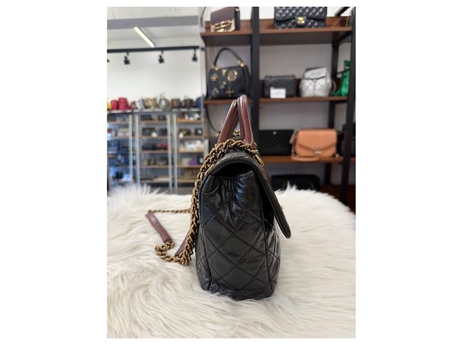 Chanel Castle Lock Vintage-Leder-Handtaschen-Serie Mehrfarben - Ansicht 6