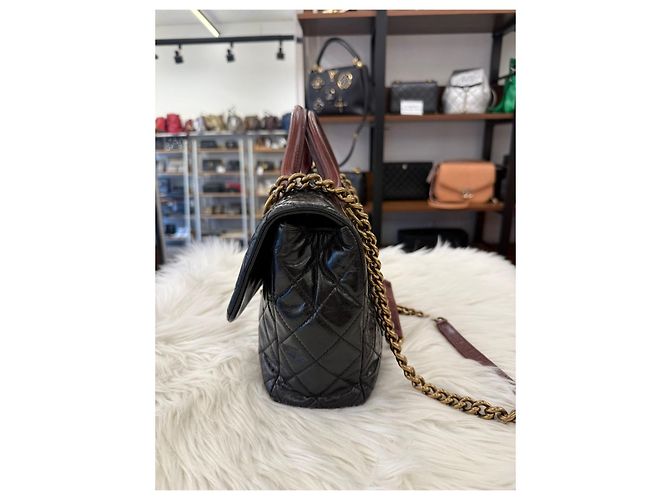 Chanel Castle Lock Vintage-Leder-Handtaschen-Serie Mehrfarben - Ansicht 7