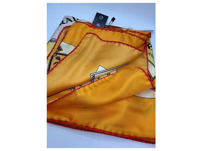 Prada Écharpe en soie à motif logo - vue 4
