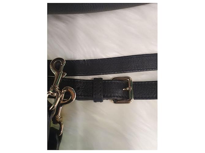 Bamboo Gucci Borsa a spalla con frange in bambù Nero - vista 8