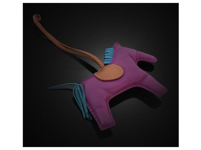 Hermès Portachiavi Rodeo Grande Viola Porpora - vista 2