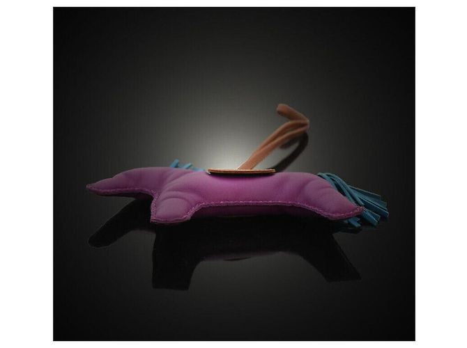 Hermès Portachiavi Rodeo Grande Viola Porpora - vista 3