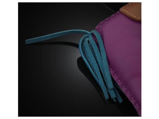 Hermès Portachiavi Rodeo Grande Viola Porpora - vista 5