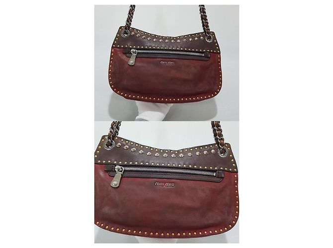 Borsa a Spalla Studded Miu Miu - vista 6
