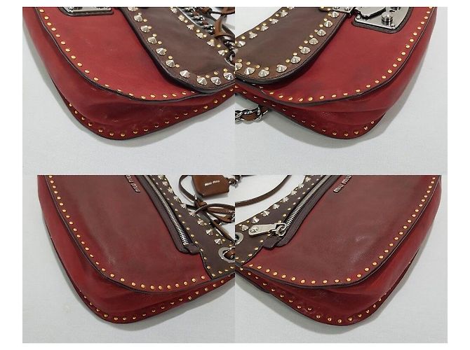 Borsa a Spalla Studded Miu Miu - vista 8