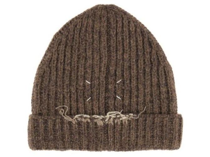 Maison Martin Margiela Wool Blend Beanie Brown - view 4