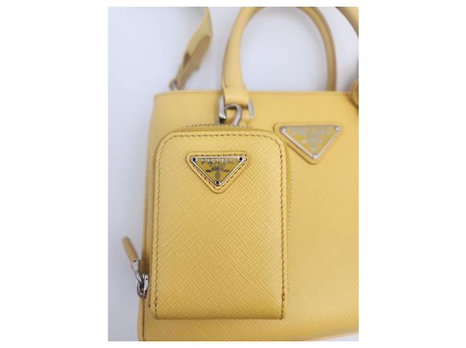 Prada Borsa Micro Tote Galleria Saffiano Multicolore - vista 12